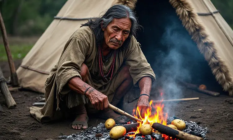 Indian baked potatoes Indian baked potatoes