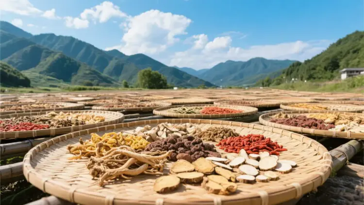 Chinese herbal medicine drying field Agricultural Products Store